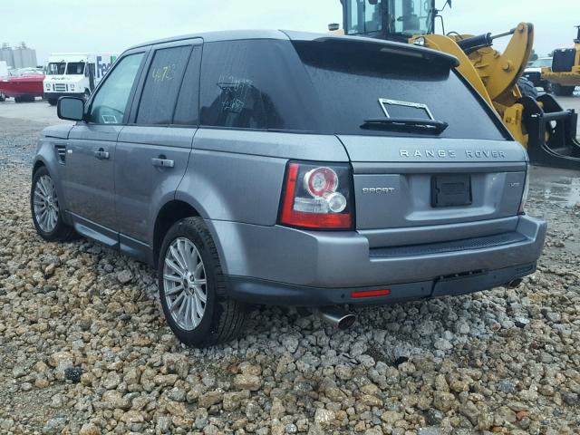 SALSF2D46CA726517 - 2012 LAND ROVER RANGE ROVE GRAY photo 3