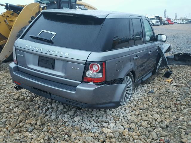 SALSF2D46CA726517 - 2012 LAND ROVER RANGE ROVE GRAY photo 4