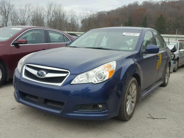 4S3BMDL68B2212916 - 2011 SUBARU LEGACY 3.6 BLUE photo 2