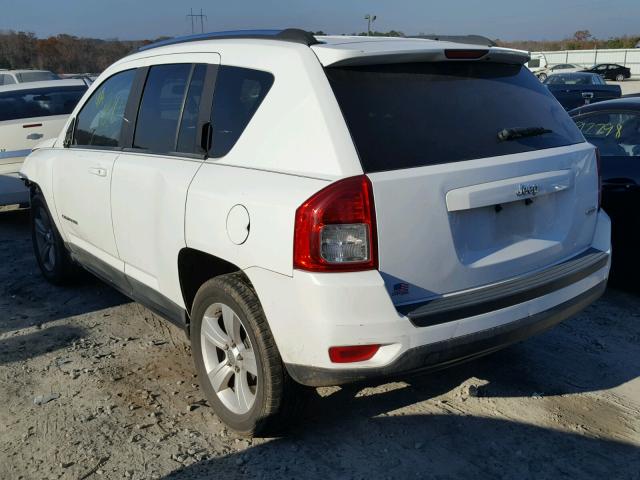 1J4NT1FB9BD168673 - 2011 JEEP COMPASS SP WHITE photo 3