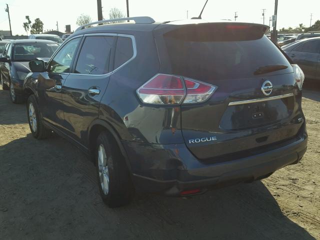 5N1AT2MN7GC866649 - 2016 NISSAN ROGUE S BLUE photo 3