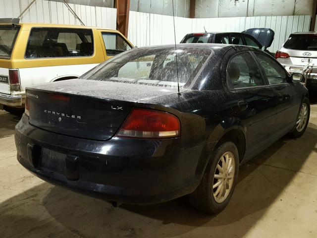 1C3EL46X02N244797 - 2002 CHRYSLER SEBRING LX BLACK photo 4