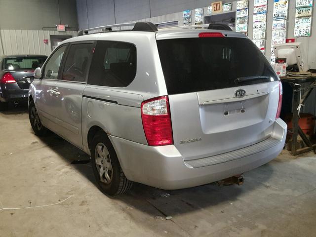 KNDMB233966029113 - 2006 KIA SEDONA EX SILVER photo 3