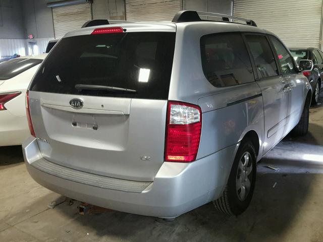 KNDMB233966029113 - 2006 KIA SEDONA EX SILVER photo 4