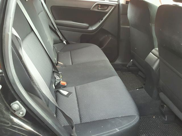 JF2SJAAC6GG490130 - 2016 SUBARU FORESTER 2 BLACK photo 6