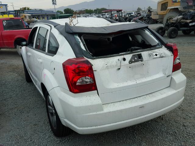 1B3CB4HA3AD559193 - 2010 DODGE CALIBER SX WHITE photo 3