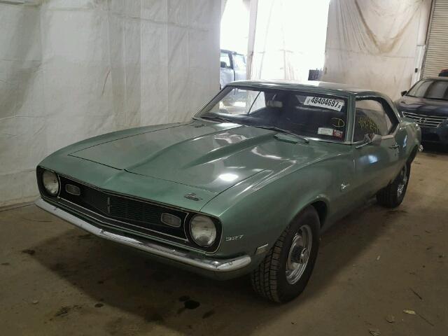 124378N463206 - 1968 CHEVROLET CAMARO GREEN photo 2