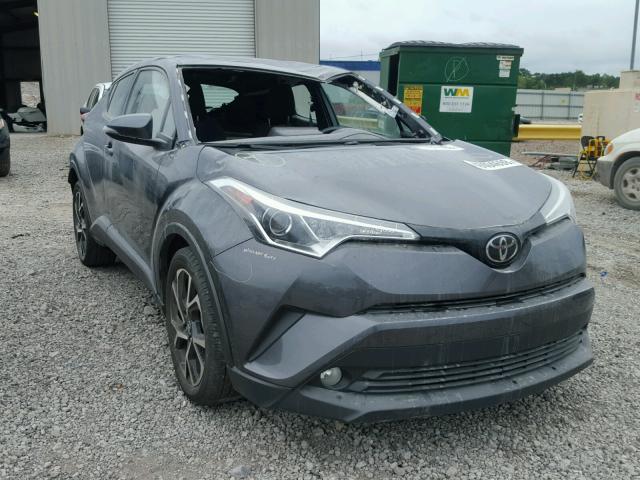 NMTKHMBX7JR003574 - 2018 TOYOTA C-HR XLE GRAY photo 1