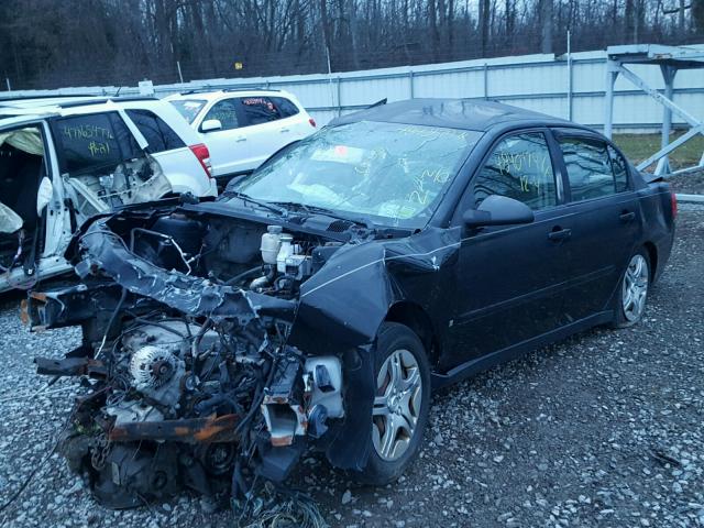 1G1ZS58N07F282901 - 2007 CHEVROLET MALIBU LS შავი ფოტო 2