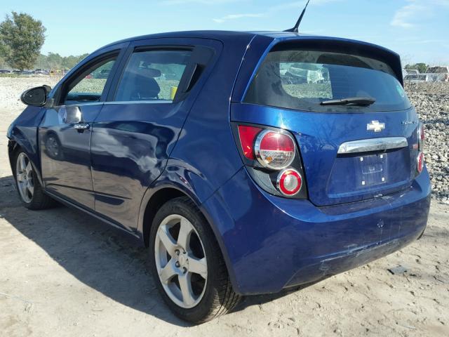 1G1JE6SB4E4193494 - 2014 CHEVROLET SONIC LTZ BLUE photo 3