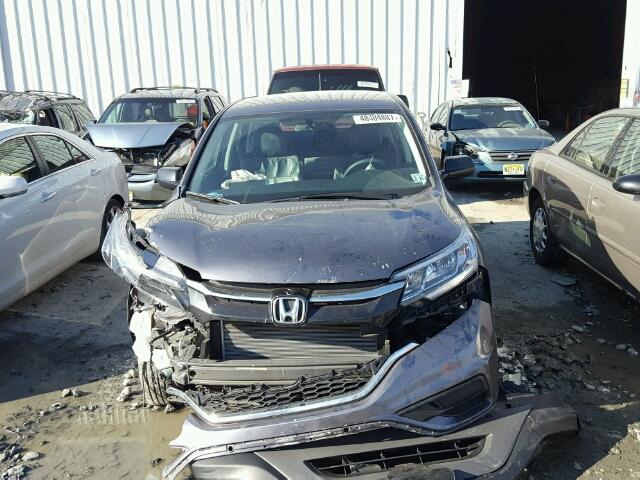 2HKRM4H39GH638715 - 2016 HONDA CR-V LX GRAY photo 9