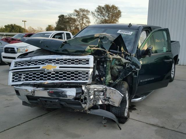 3GCPCREC8EG521838 - 2014 CHEVROLET SILVERADO GREEN photo 2