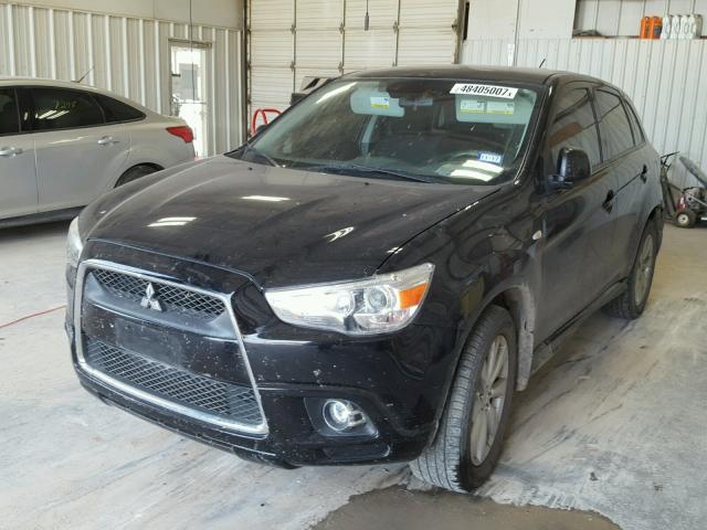 JA4AP4AU7CZ009443 - 2012 MITSUBISHI OUTLANDER BLACK photo 2