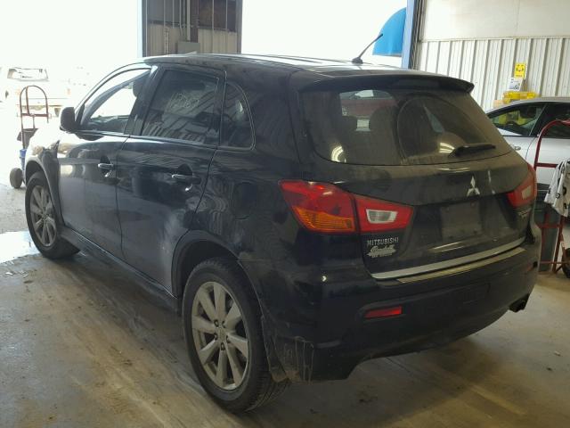 JA4AP4AU7CZ009443 - 2012 MITSUBISHI OUTLANDER BLACK photo 3