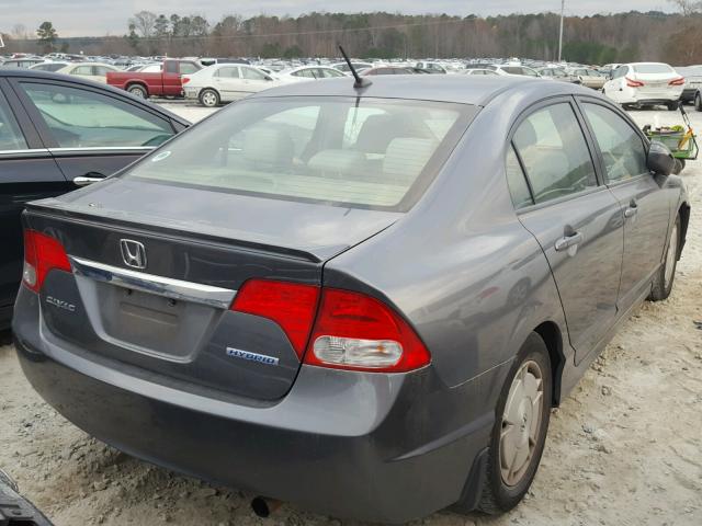 JHMFA3F26BS000270 - 2011 HONDA CIVIC HYBR GRAY photo 4