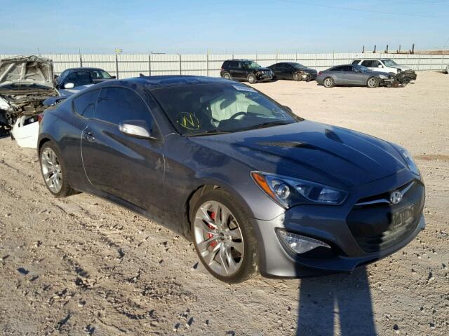 KMHHU6KJ8FU126054 - 2015 HYUNDAI GENESIS CO GRAY photo 1