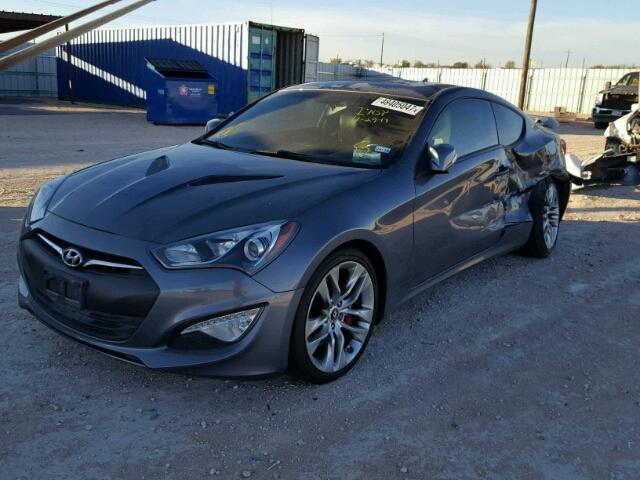 KMHHU6KJ8FU126054 - 2015 HYUNDAI GENESIS CO GRAY photo 2