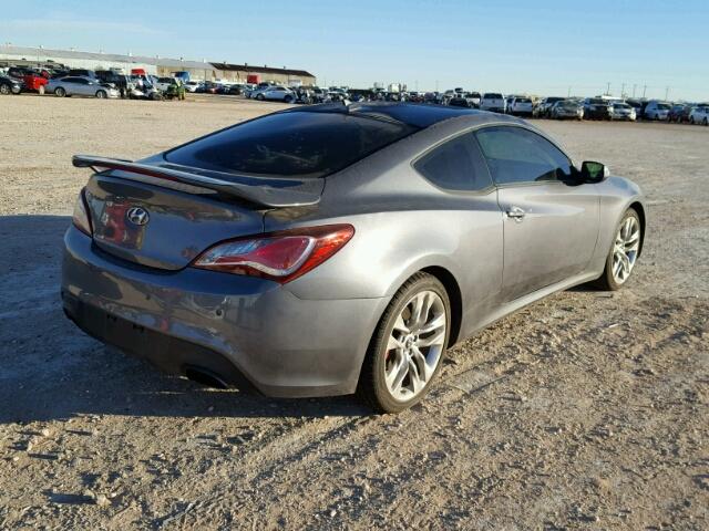 KMHHU6KJ8FU126054 - 2015 HYUNDAI GENESIS CO GRAY photo 4