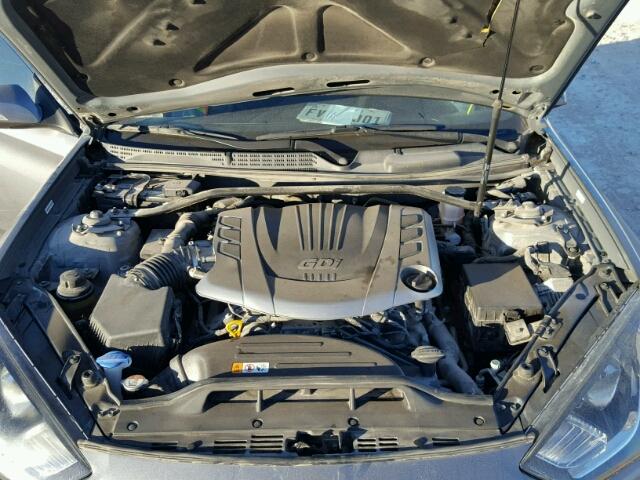 KMHHU6KJ8FU126054 - 2015 HYUNDAI GENESIS CO GRAY photo 7