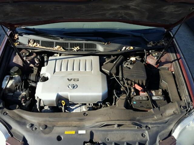 4T1BK36B25U014300 - 2005 TOYOTA AVALON XL BURGUNDY photo 7