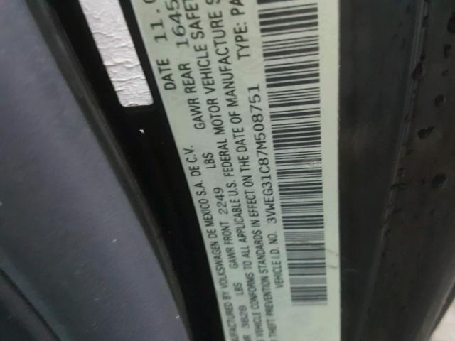 3VWEG31C87M508751 - 2007 VOLKSWAGEN NEW BEETLE Qara foto 10