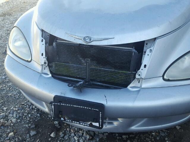 3C3AY55E75T605551 - 2005 CHRYSLER PT CRUISER SILVER photo 9