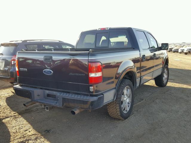 1FTPW14515FA83208 - 2005 FORD F150 SUPER BLACK photo 4