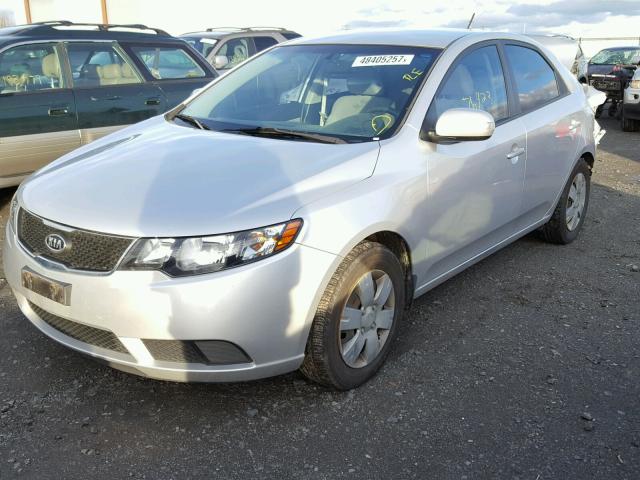 KNAFU4A2XA5245315 - 2010 KIA FORTE EX SILVER photo 2