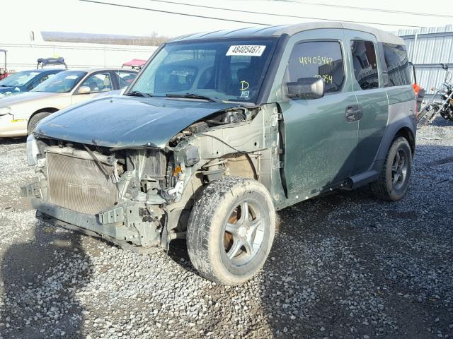 5J6YH28335L016375 - 2005 HONDA ELEMENT LX GREEN photo 2