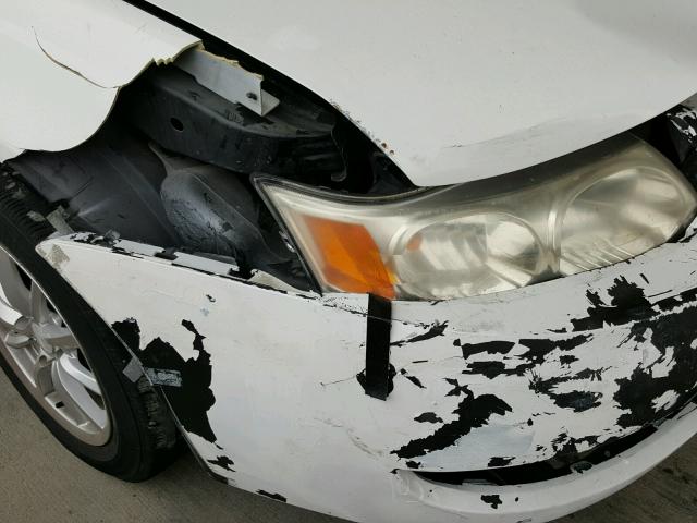 1G8AJ55FX6Z153009 - 2006 SATURN ION LEVEL WHITE photo 9