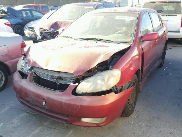 1NXBR32E84Z211384 - 2004 TOYOTA COROLLA CE RED photo 2