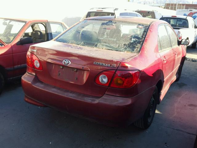 1NXBR32E84Z211384 - 2004 TOYOTA COROLLA CE RED photo 4