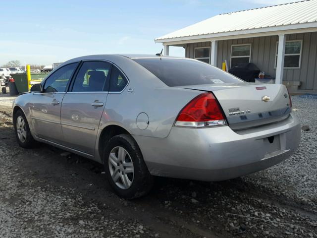 2G1WB58K179406093 - 2007 CHEVROLET IMPALA LS SILVER photo 3