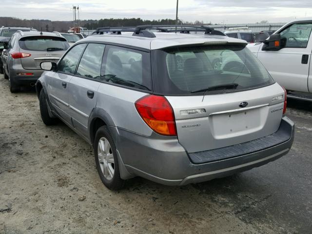 4S4BP61C357385323 - 2005 SUBARU LEGACY OUT GRAY photo 3