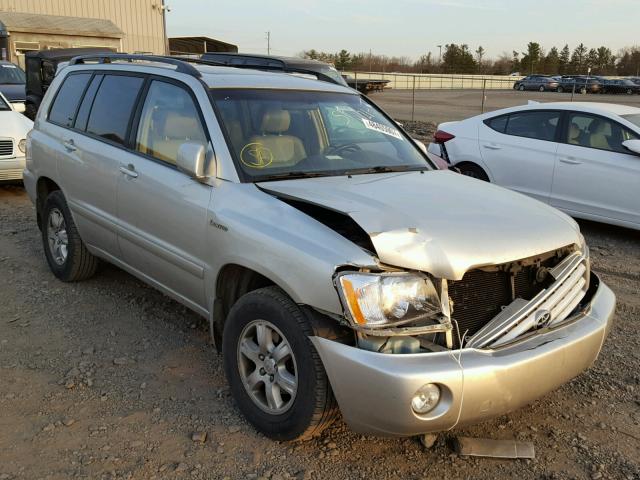 JTEHF21A130155158 - 2003 TOYOTA HIGHLANDER SILVER photo 1