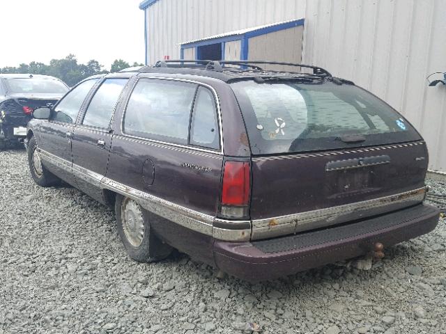 1G4BR82P9SR419207 - 1995 BUICK ROADMASTER MAROON photo 3