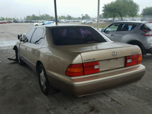 JT8BH28F3X0158041 - 1999 LEXUS LS 400 GOLD photo 3