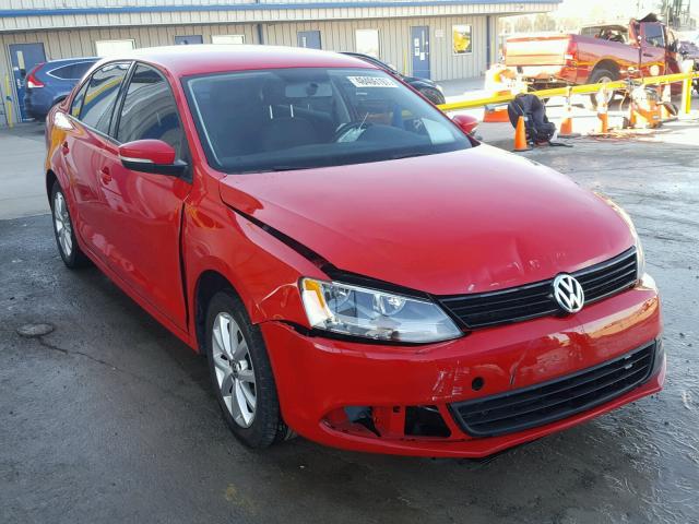 3VWDZ7AJ6BM400374 - 2011 VOLKSWAGEN JETTA SE RED photo 1