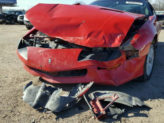 2G1FP22S3S2168886 - 1995 CHEVROLET CAMARO RED photo 9