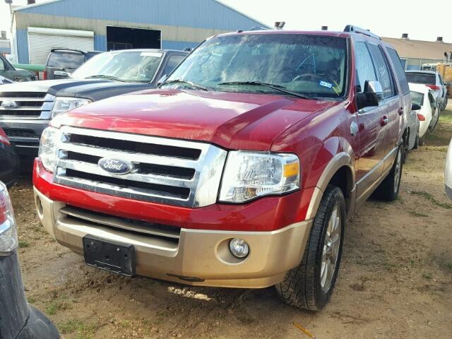 1FMJU1H50EEF16377 - 2014 FORD EXPEDITION MAROON photo 2