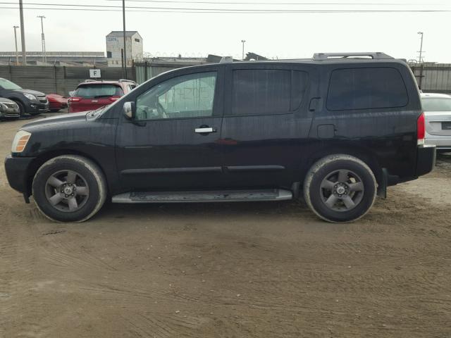 5N1AA08A04N743406 - 2004 NISSAN ARMADA SE BLACK photo 9