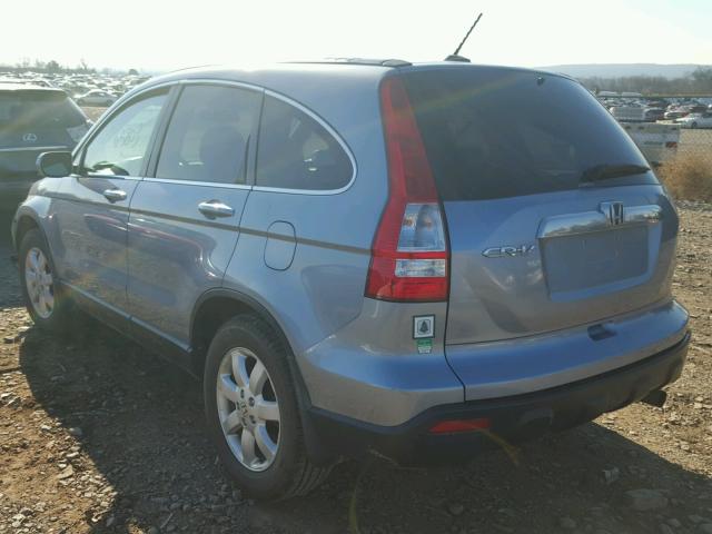 5J6RE48779L060526 - 2009 HONDA CR-V EXL BLUE photo 3