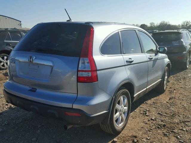 5J6RE48779L060526 - 2009 HONDA CR-V EXL BLUE photo 4