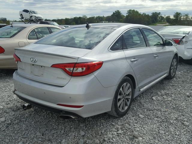 5NPE34AF3GH345382 - 2016 HYUNDAI SONATA SPO SILVER photo 4