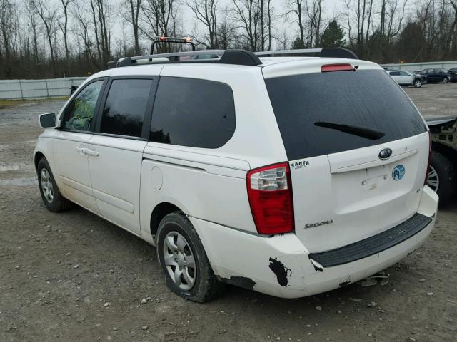 KNDMB233186216803 - 2008 KIA SEDONA EX WHITE photo 3