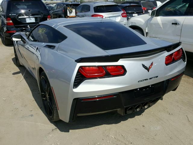 1G1YB2D70G5120659 - 2016 CHEVROLET CORVETTE S SILVER photo 3