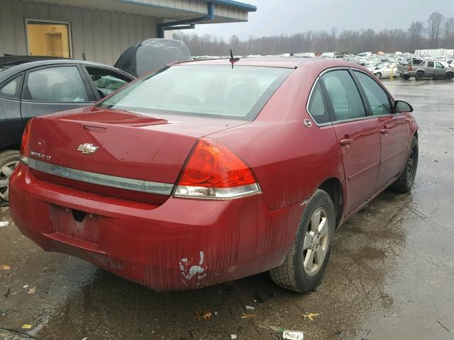 2G1WT58K369203430 - 2006 CHEVROLET IMPALA LT MAROON photo 4