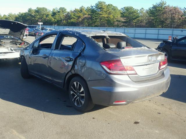 19XFB2F92DE287845 - 2013 HONDA CIVIC EXL GRAY photo 3