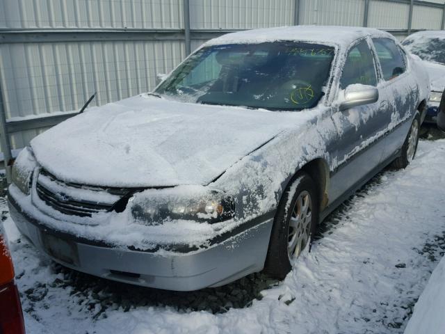 2G1WF55E819226975 - 2001 CHEVROLET IMPALA SILVER photo 2