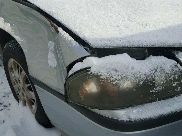 2G1WF55E819226975 - 2001 CHEVROLET IMPALA SILVER photo 9